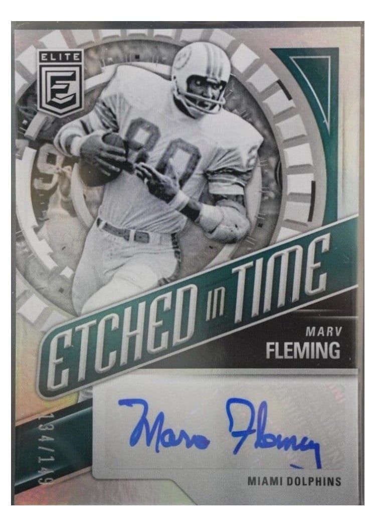 2024 Donruss Elite Etched in Time Signatures Marv Fleming #ETS-MFL card