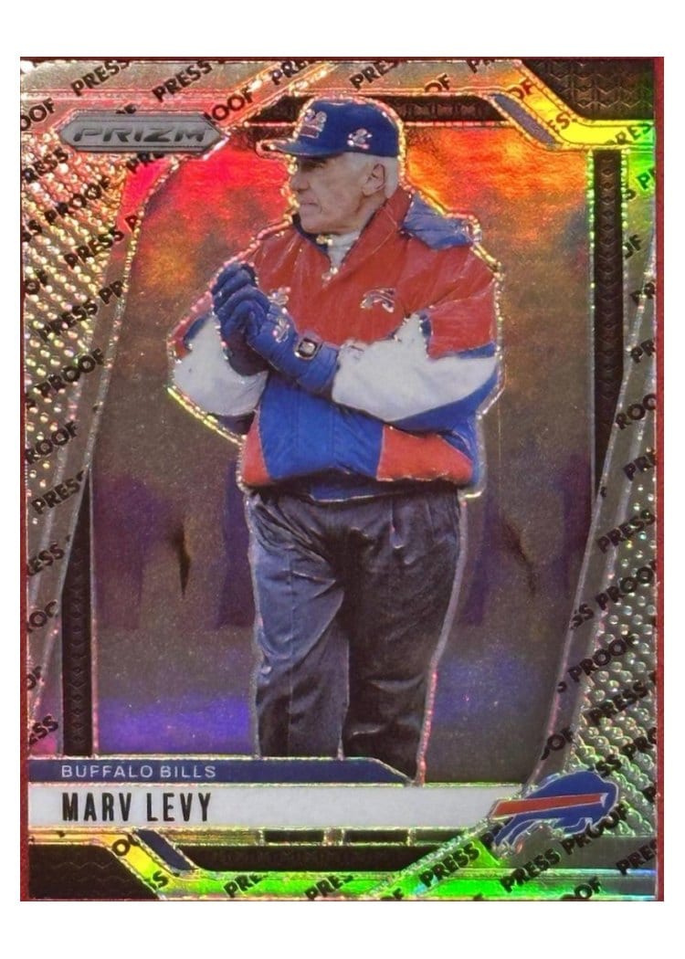 2024 Panini Prizm Base Set Marv Levy #34 card