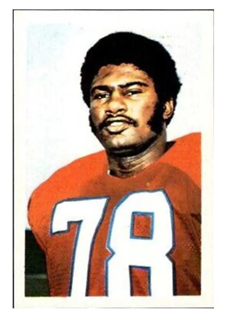 1972 NFLPA Wonderful World Stamps Marv Montgomery #117 card