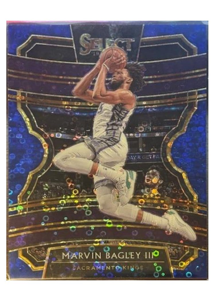 2019-20 Panini Select Base Set Marvin Bagley III Blue Disco Prizm #87 card