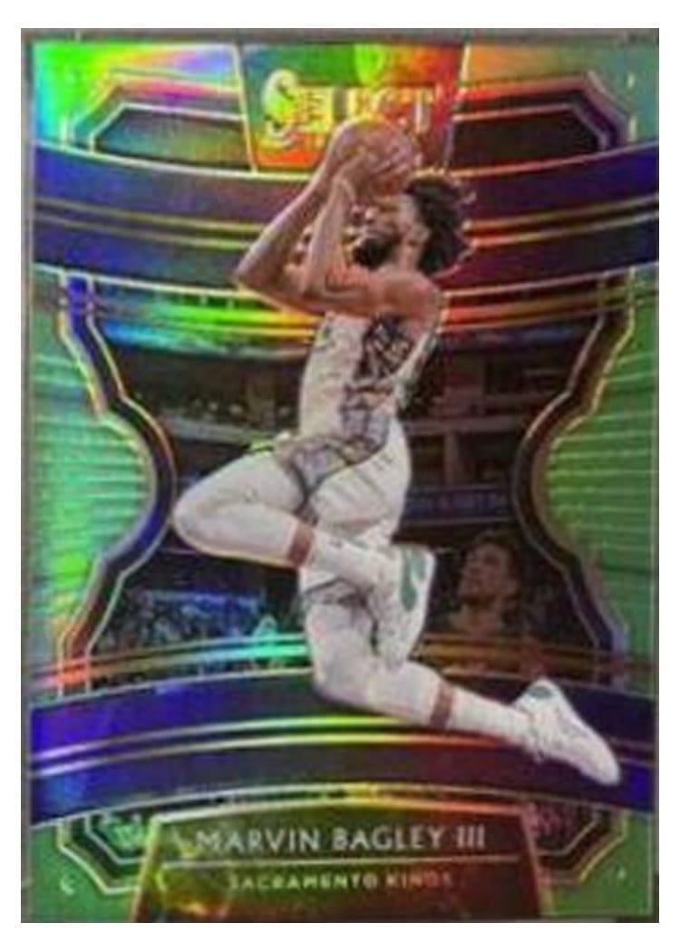 2019-20 Panini Select Base Set Marvin Bagley III Neon Green Prizm #87 card