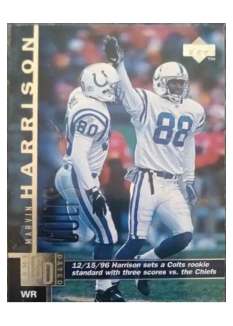 1997 Upper Deck Marvin Harrison #126 card