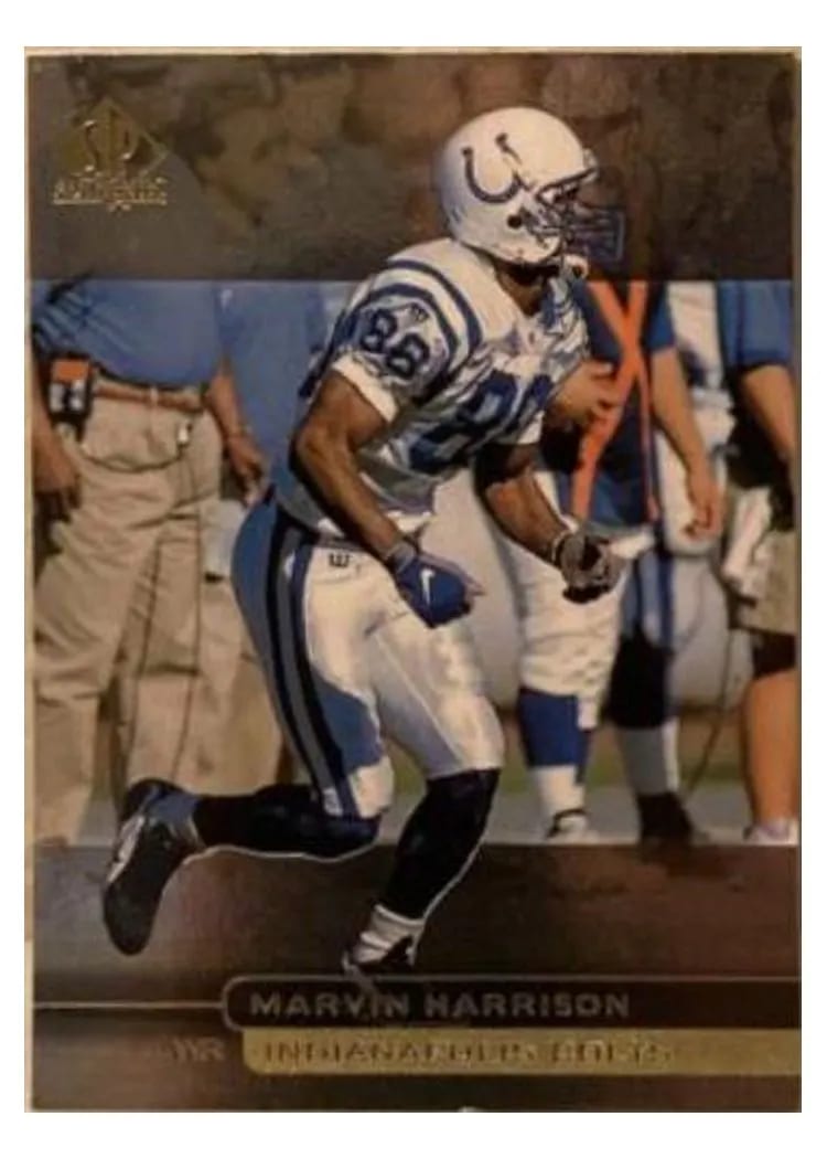 1998 SP Authentic Marvin Harrison #75 card
