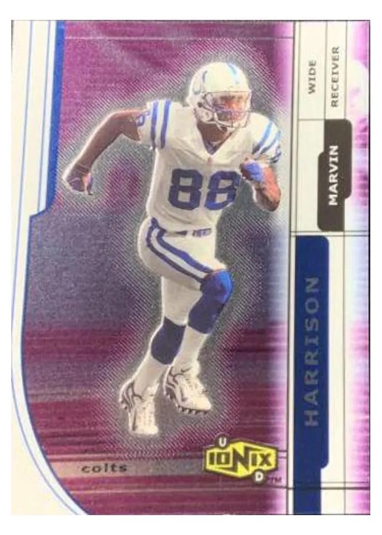 2000 Upper Deck Ionix Marvin Harrison #25 card