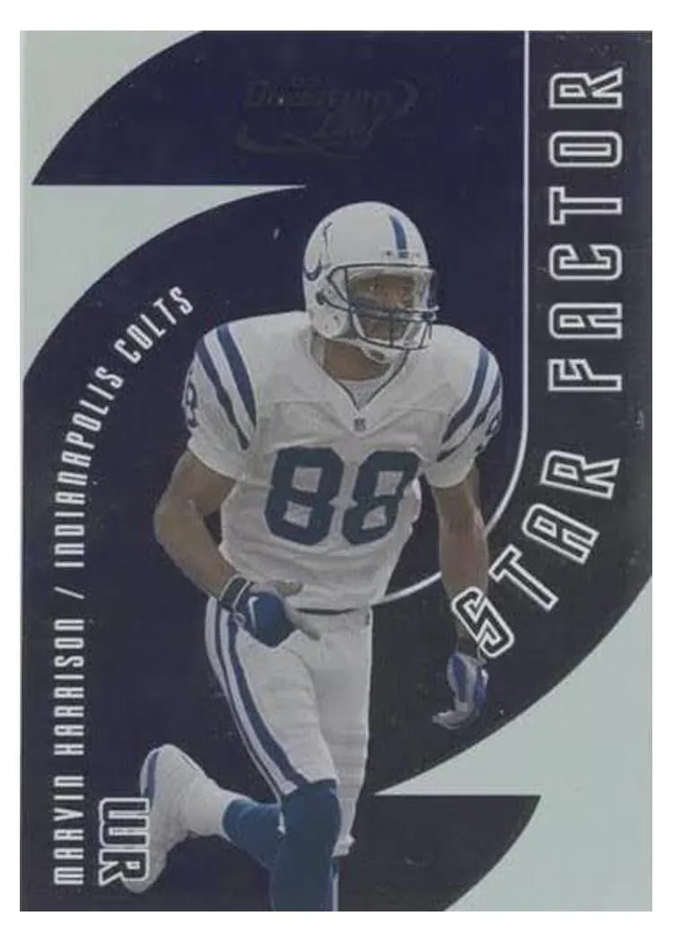 2001 Quantum Leaf Star Factor Marvin Harrison #SF3 card