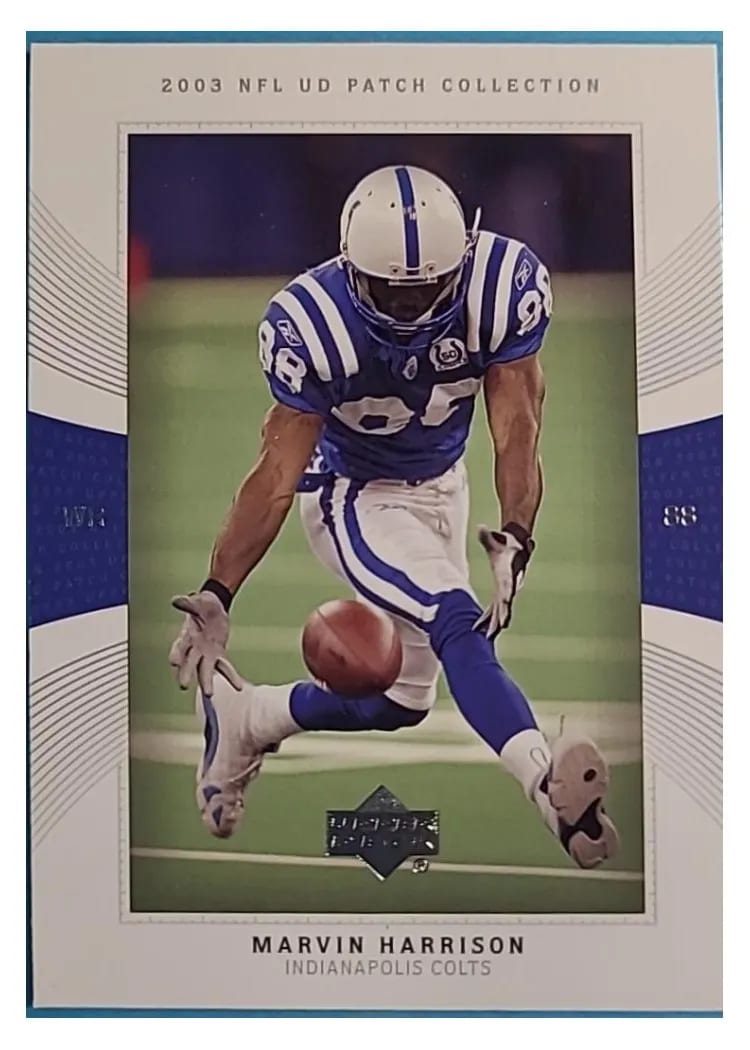 2003 Upper Deck Patch Collection Marvin Harrison #88 card