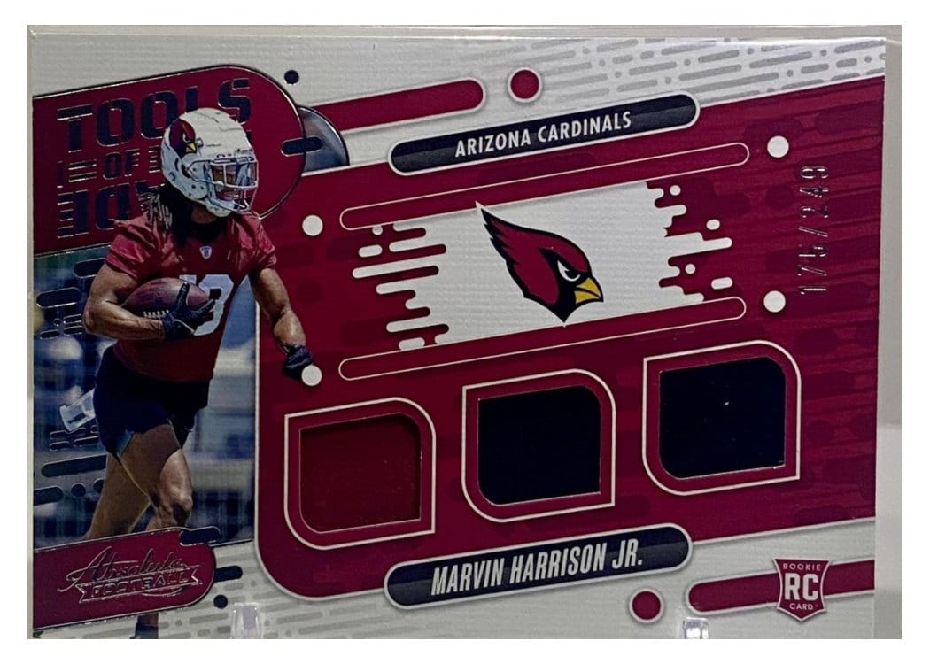 2024 Panini Absolute Tools of the Trade Triple Marvin Harrison Jr. #TOTT-MHN card