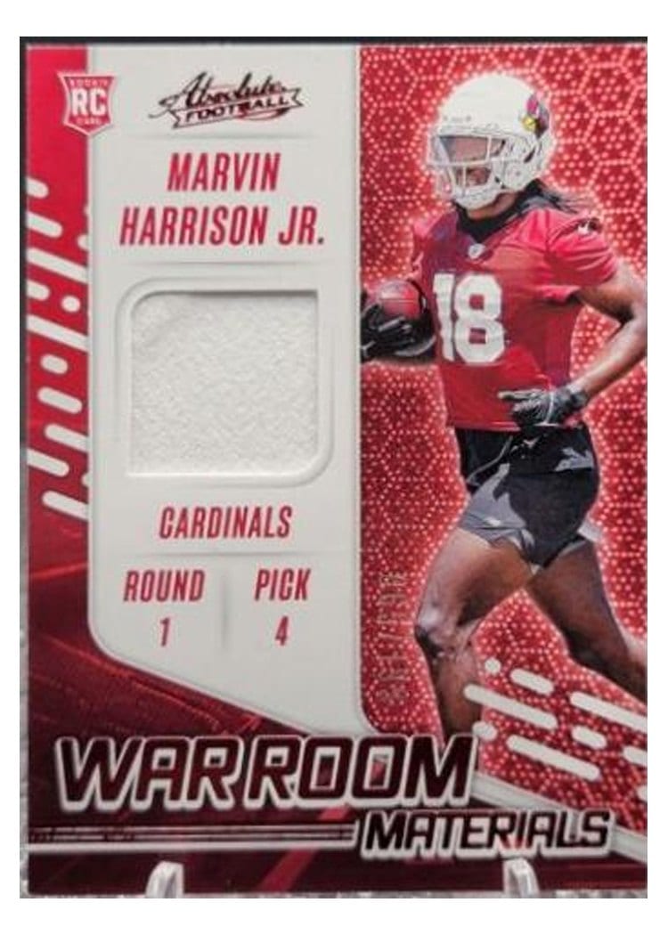 2024 Panini Absolute War Room Materials Marvin Harrison Jr. #WRM-MHJ card