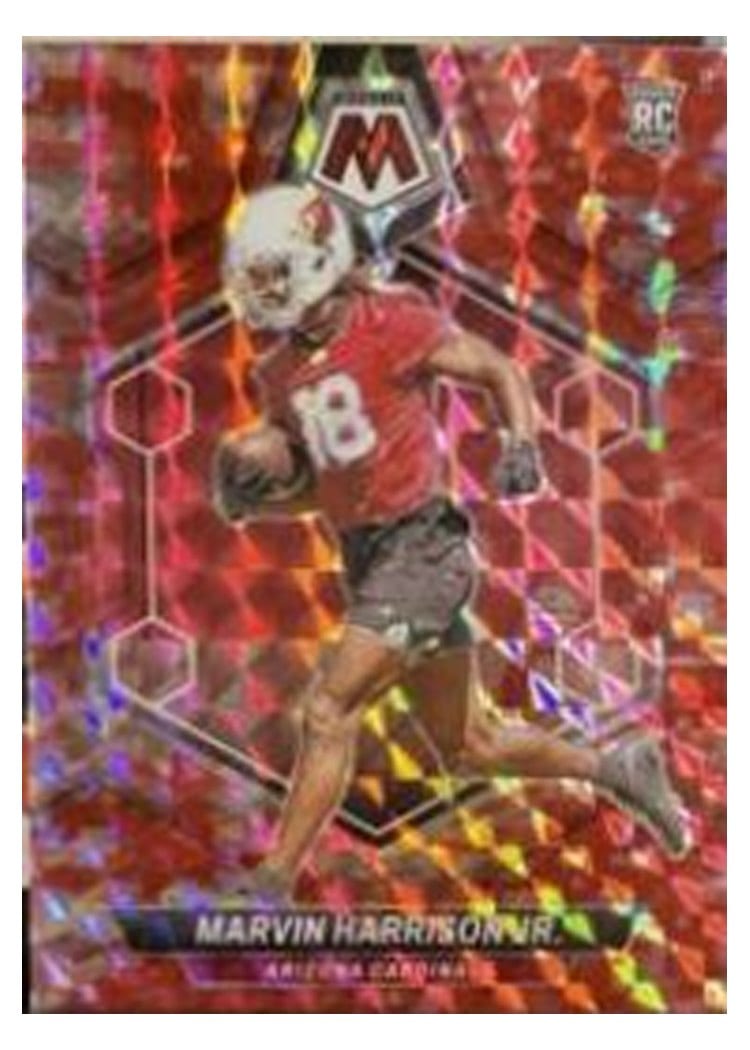 2024 Panini Mosaic Base Set Marvin Harrison Jr. Camo Red #304 card