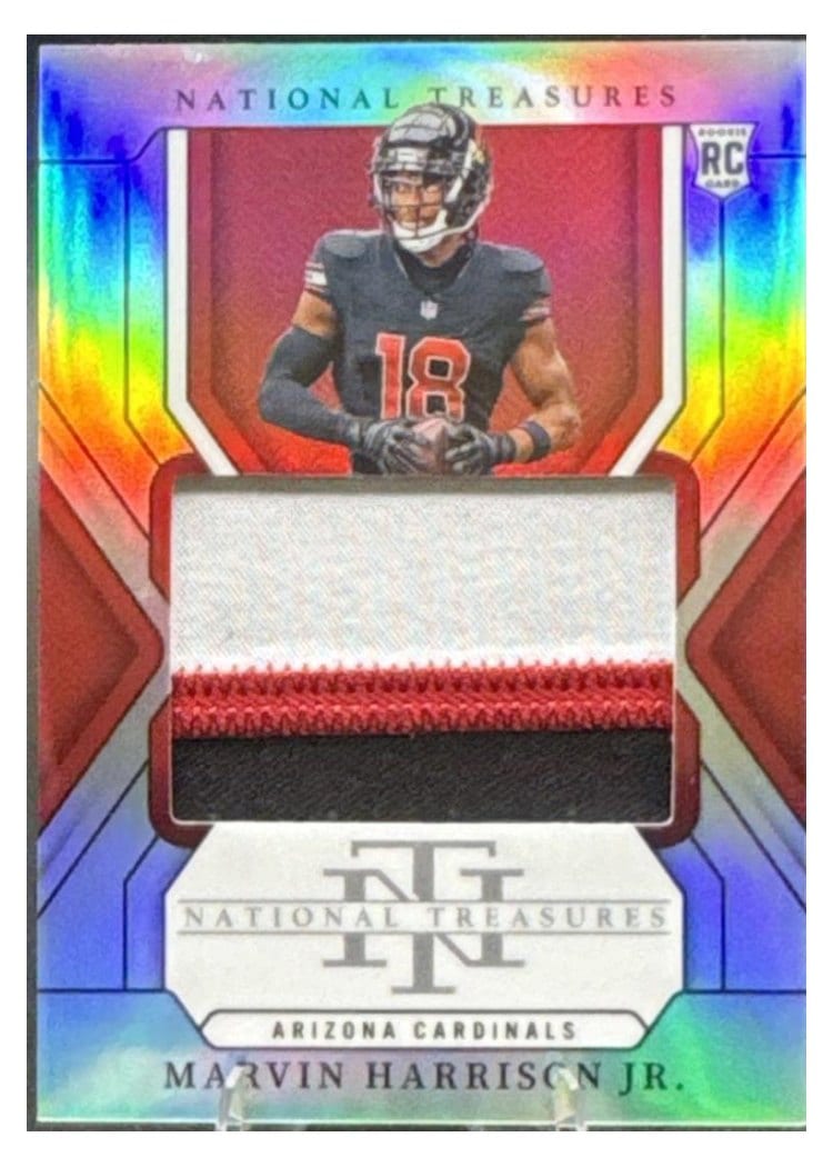 2024 Panini National Treasures Base Set Marvin Harrison Jr. #210 card