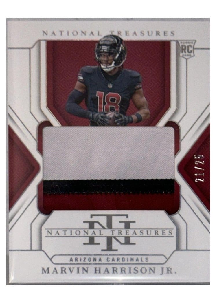 2024 Panini National Treasures Base Set Marvin Harrison Jr. #210 card