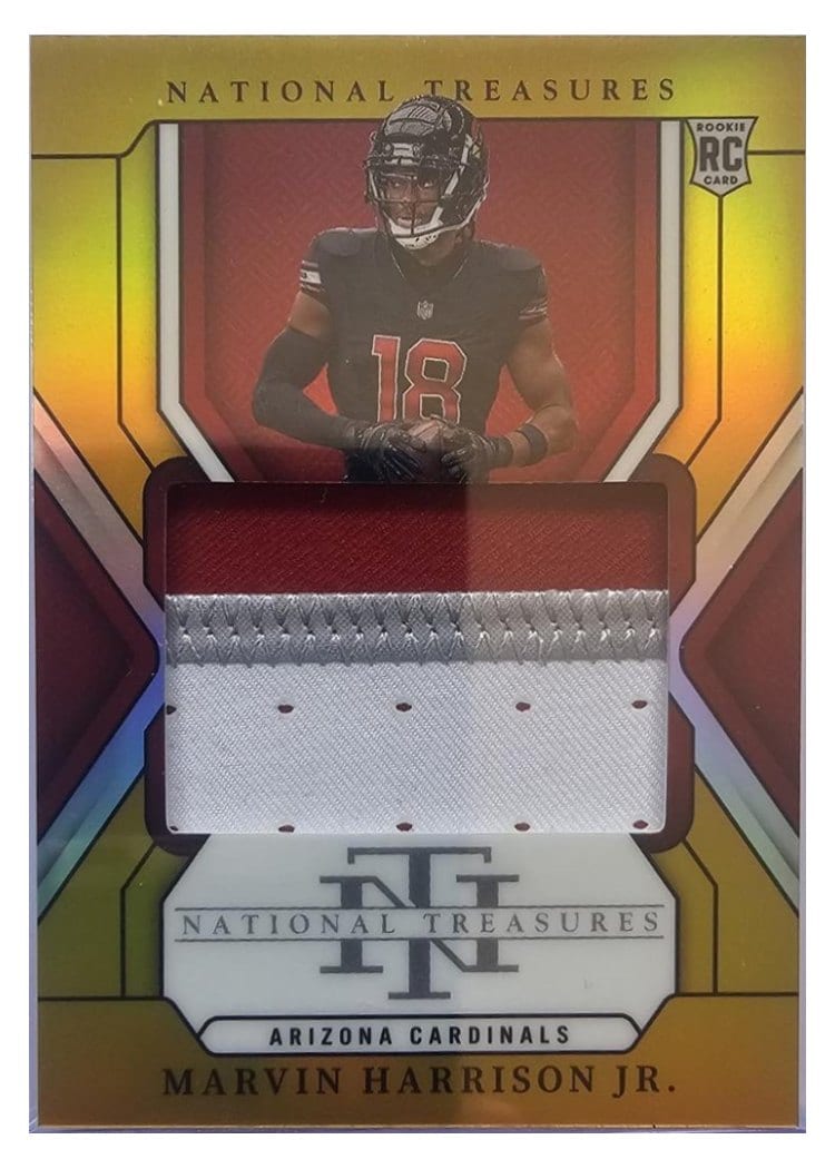 2024 Panini National Treasures Base Set Marvin Harrison Jr. #210 card