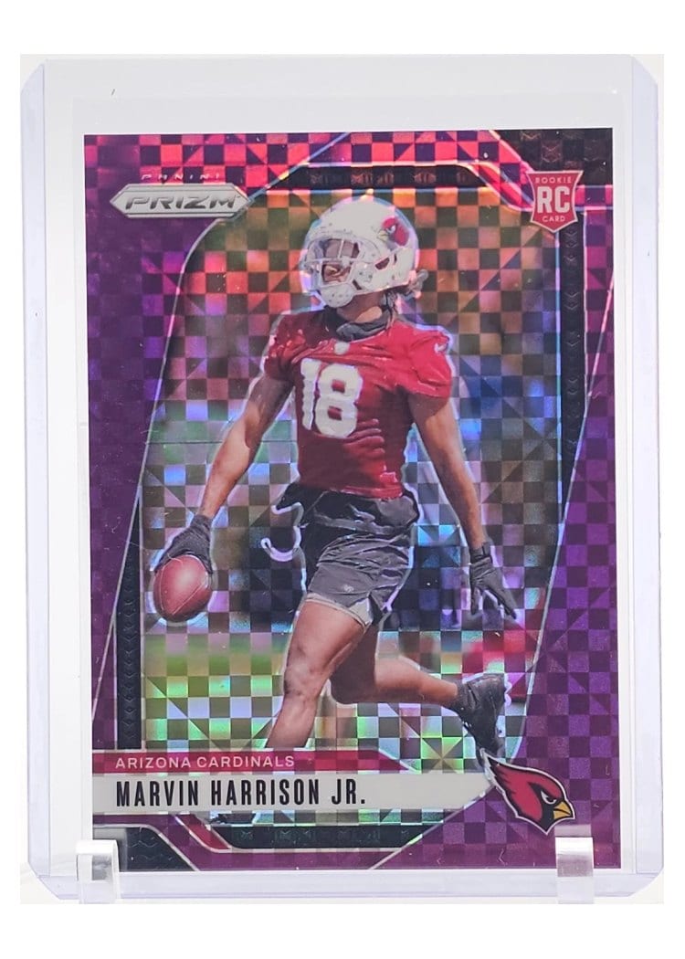2024 Panini Prizm Base Set Marvin Harrison Jr. Purple Power #375 card