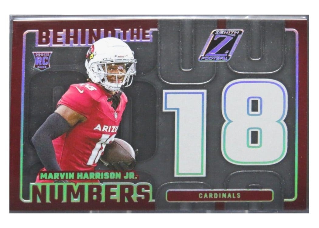 2024 Panini Zenith Behind The Numbers Marvin Harrison Jr. #6 card