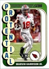 2024 Score Protential Marvin Harrison Jr. #16 card