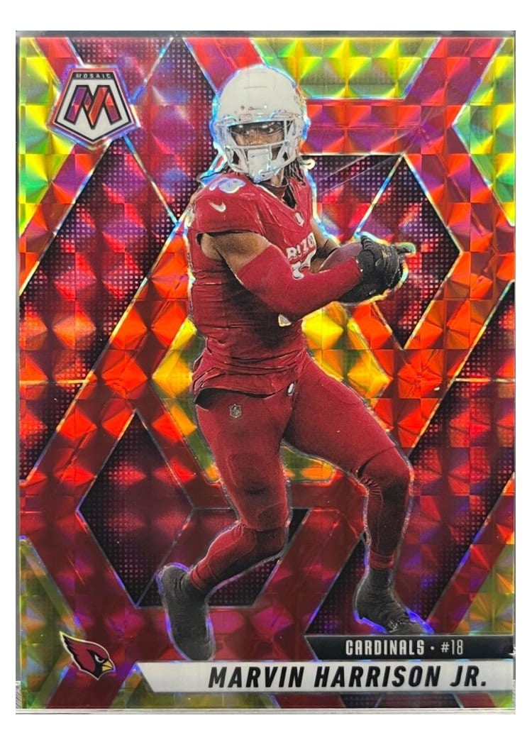 2025 Panini Mosaic Base Set Marvin Harrison Jr. Choice Red #29 card