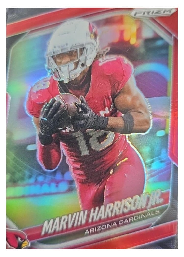 2025 Panini Prizm Base Set Marvin Harrison Jr. Red #28 card