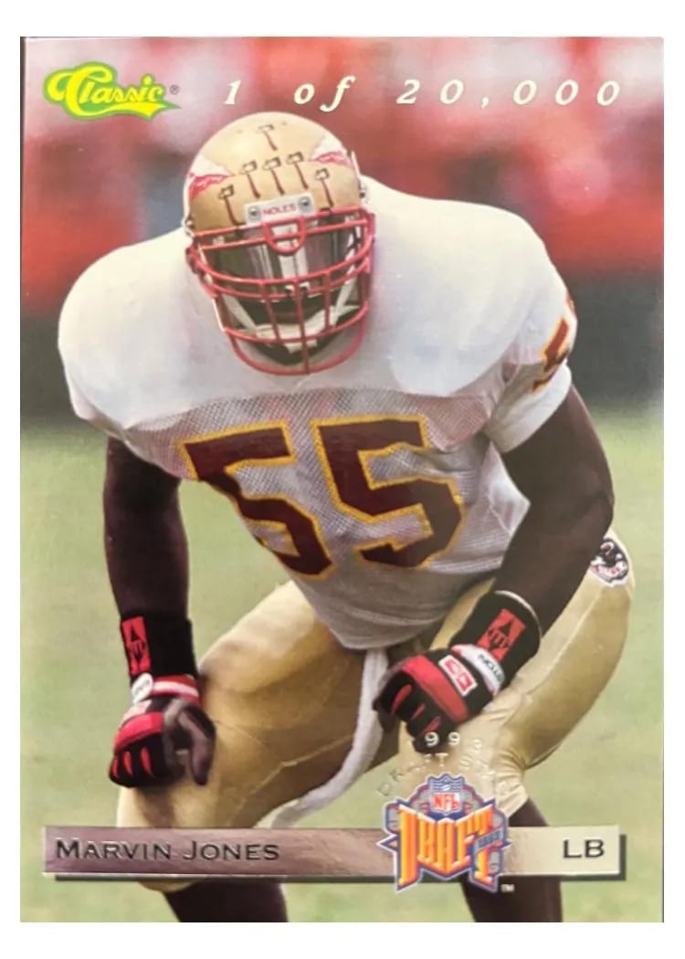 1993 Classic Draft Stars Marvin Jones #DS4 card