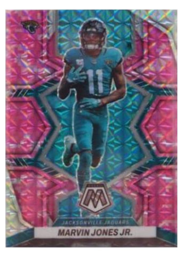 2022 Panini Mosaic Base Set Marvin Jones Jr Pink Swirl #92 card