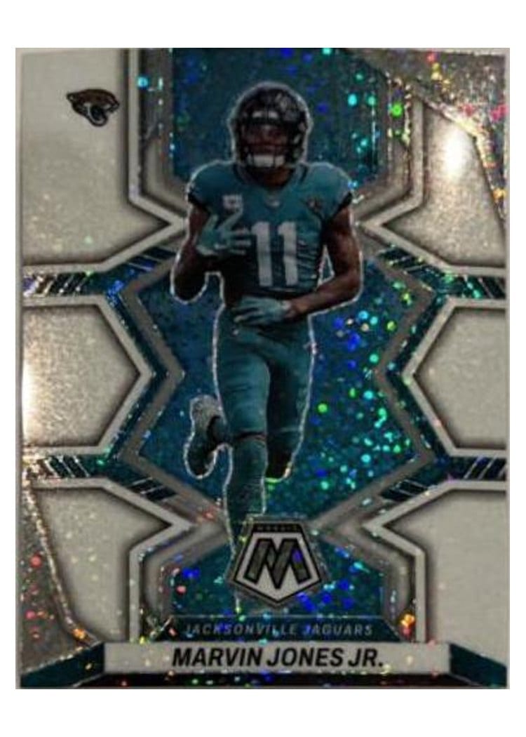 2022 Panini Mosaic Base Set Marvin Jones Jr White Sparkle #92 card