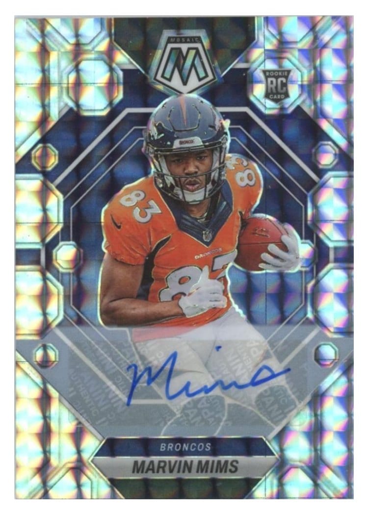 2023 Panini Mosaic Base Set Marvin Mims #346 card