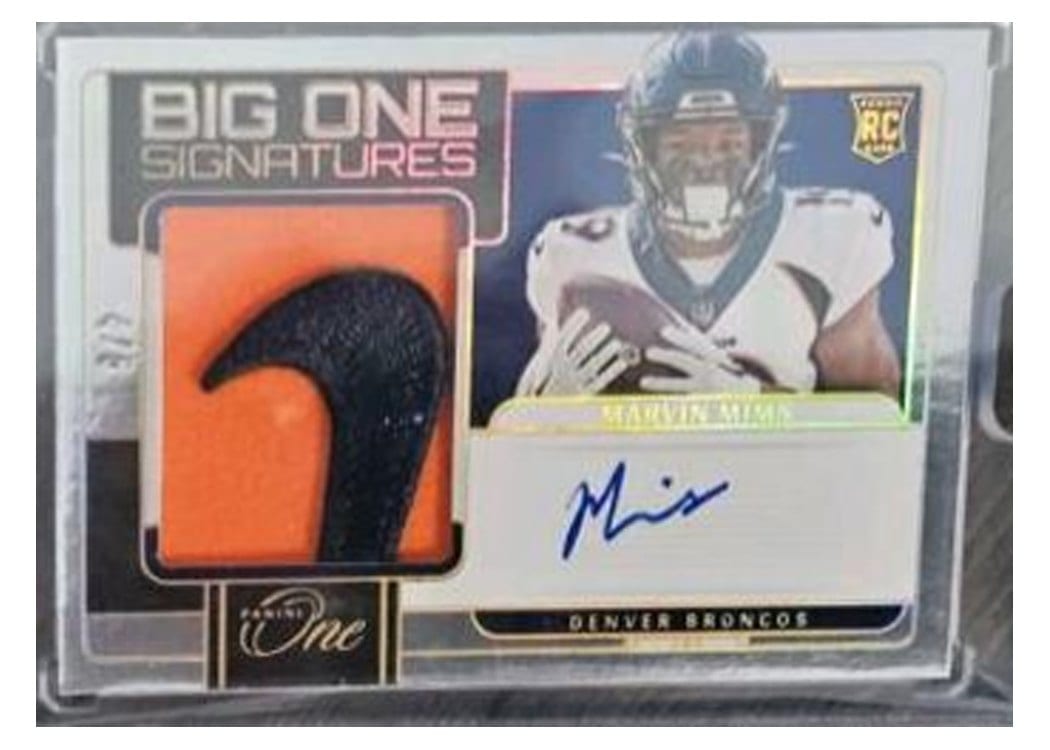 2023 Panini One Big One Signatures Marvin Mims #270 card