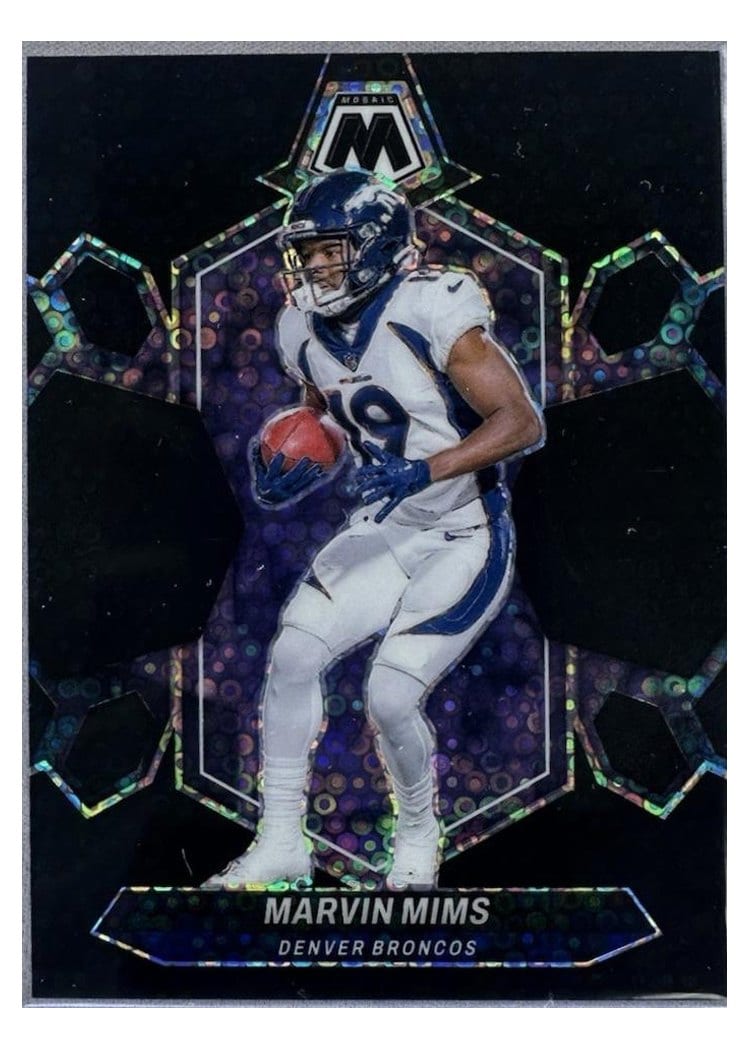 2024 Panini Mosaic Base Set Marvin Mims No Huddle Black #67
