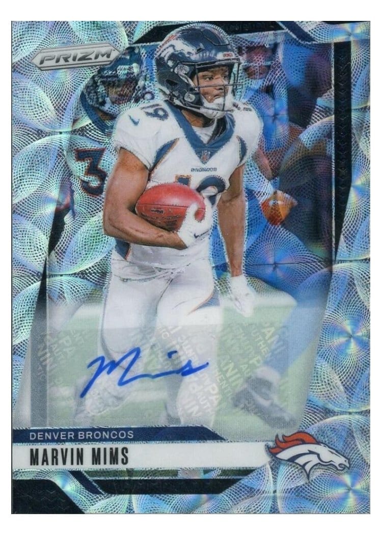 2024 Panini Prizm Base Set Marvin Mims Choice Nebula #88 card