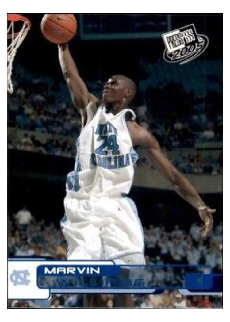 2005 Press Pass Marvin Williams #B38 card