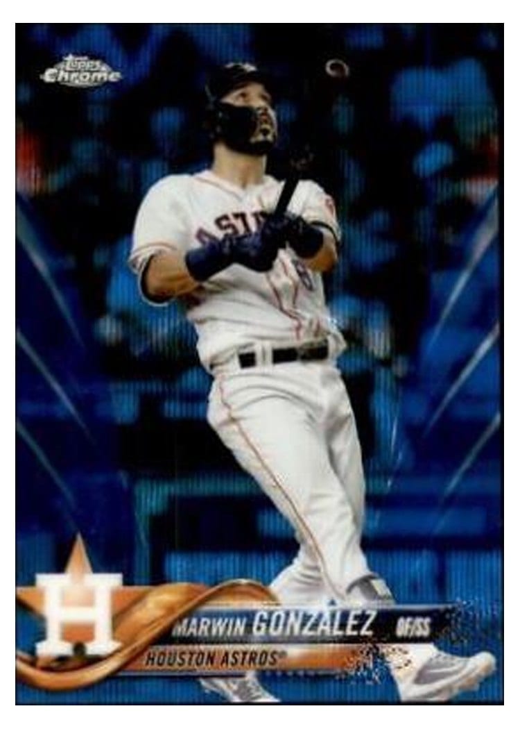 2018 Topps Chrome Base Set Marwin Gonzalez #38 card