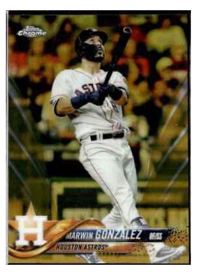 2018 Topps Chrome Base Set Marwin Gonzalez #38 card