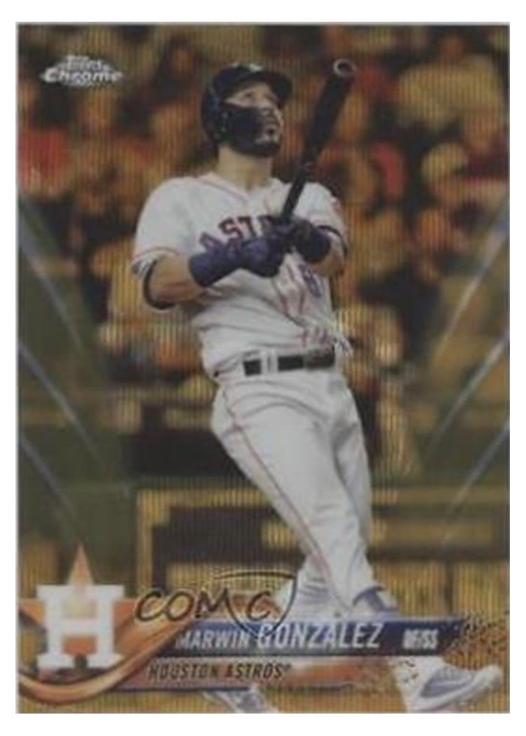 2018 Topps Chrome Base Set Marwin Gonzalez #38 card