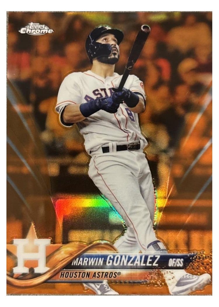 2018 Topps Chrome Base Set Marwin Gonzalez #38 card