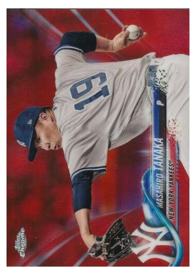 2018 Topps Chrome Base Set Masahiro Tanaka #10 card