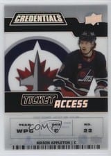 2022-23 Upper Deck Credentials Acetate Ticket Access Mason Appleton #TA-MA card