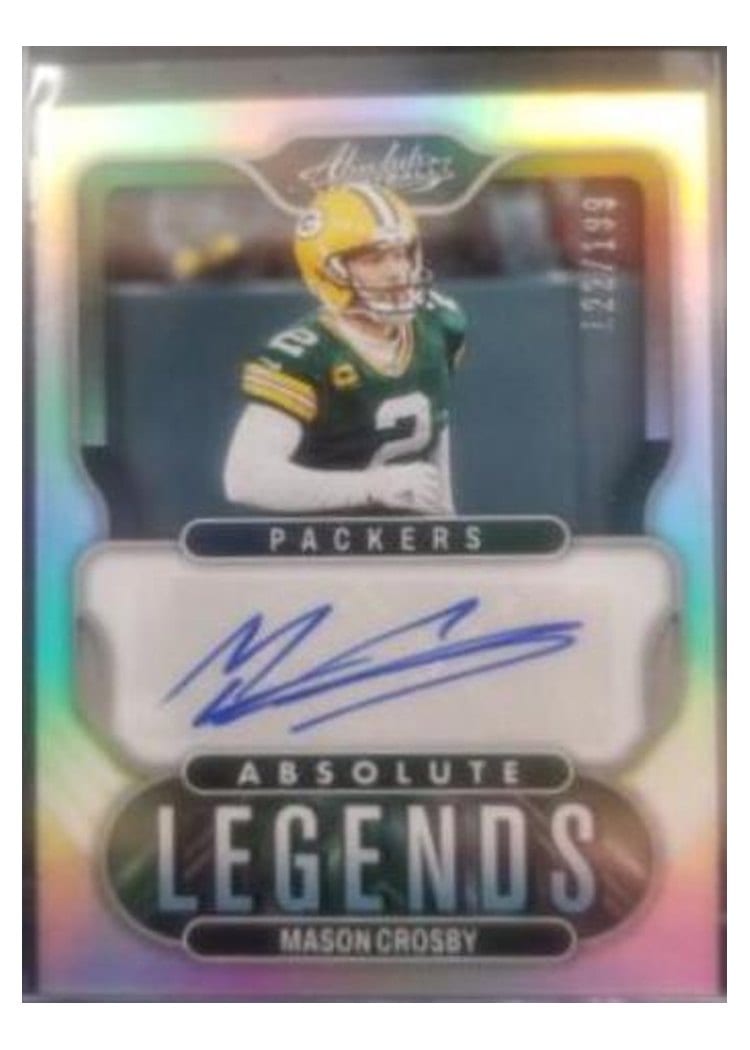 2022 Panini Absolute Absolute Legends Mason Crosby #AL-MC card