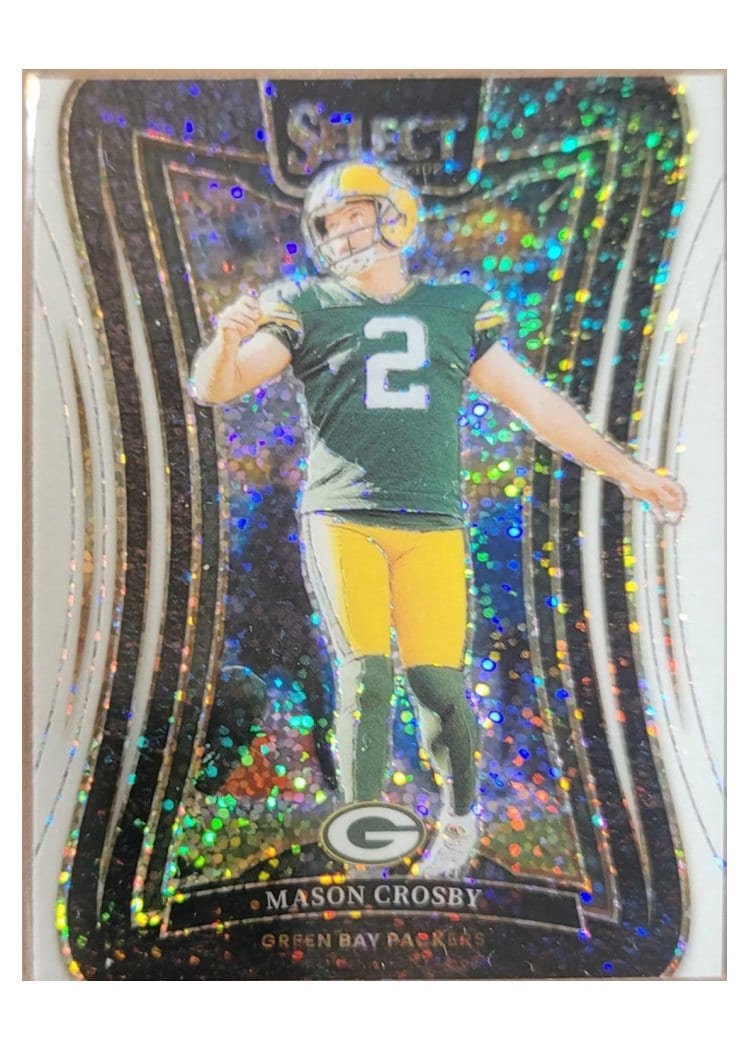 2024 Panini Select Base Set Mason Crosby White Sparkle Prizm #363 card
