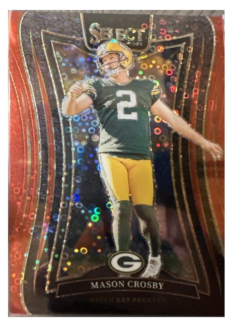 2024 Panini Select Base Set Mason Crosby Red Disco Prizm #363 card