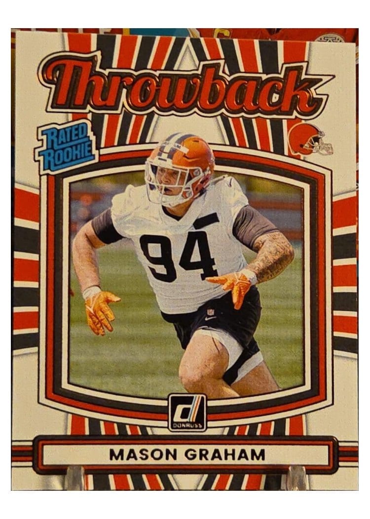 2025 Donruss Rated Rookie Throwback Mason Graham #40 card