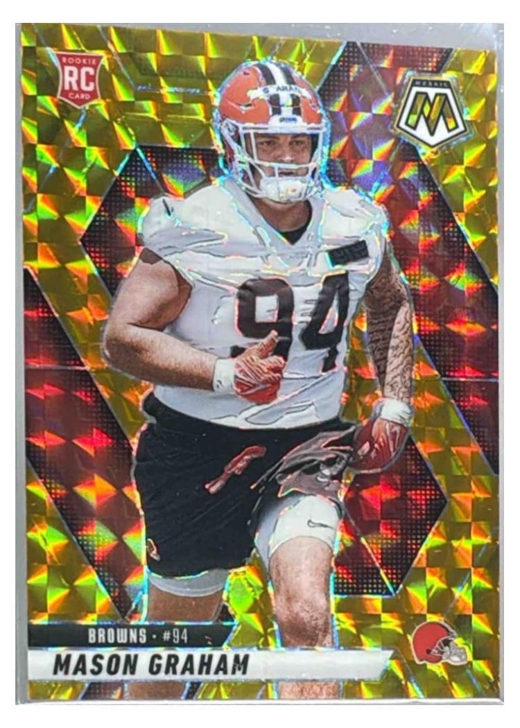 2025 Panini Mosaic Base Set Mason Graham Gold #311 card