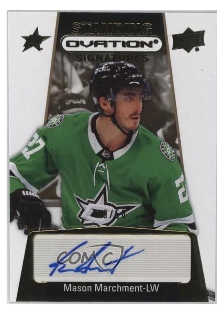 2023-24 Upper Deck Ovation Standing Ovation Signatures Mason Marchment #SOS-MM card