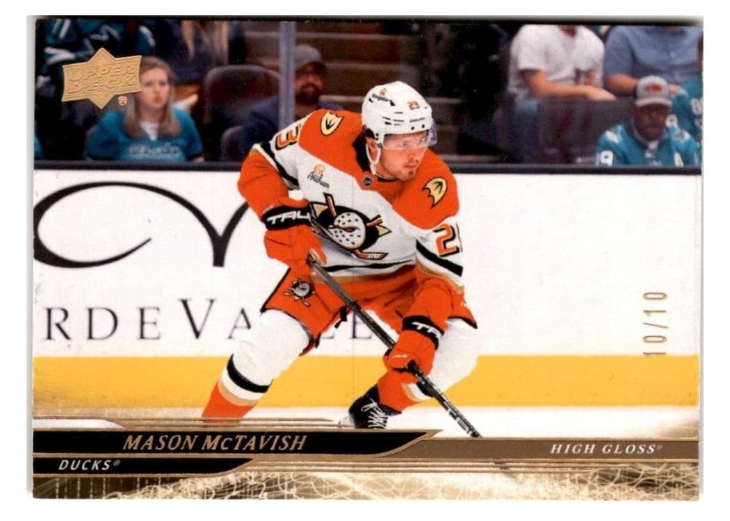 2024-25 Upper Deck Base Set Mason McTavish #504 card