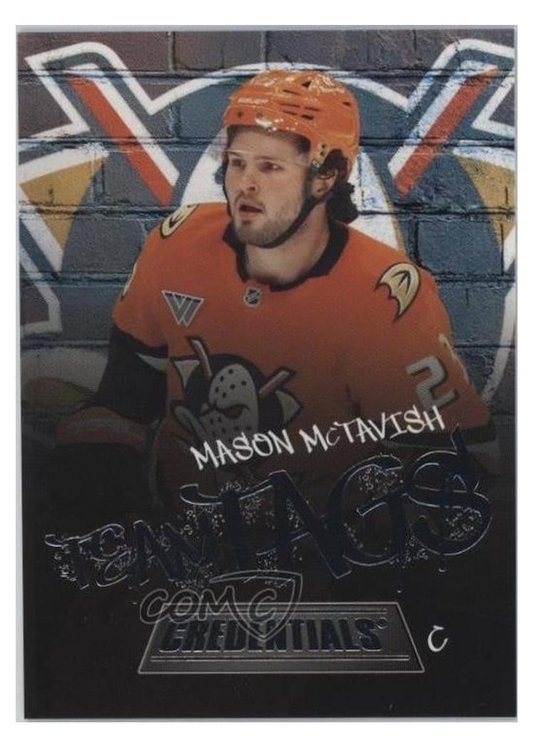 2025-26 Upper Deck Credentials Team Tags Mason McTavish #TT-5 card