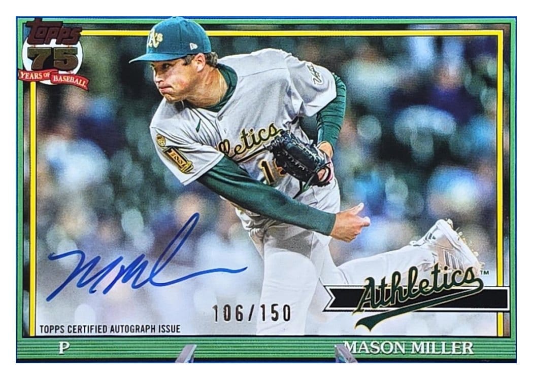 2026 Topps 1991 Topps Autographs Mason Miller #91A-MAS card