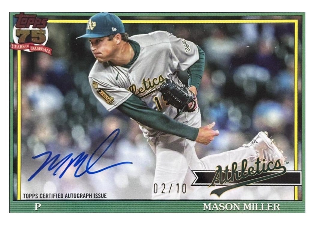 2026 Topps 1991 Topps Autographs Mason Miller #91A-MAS card