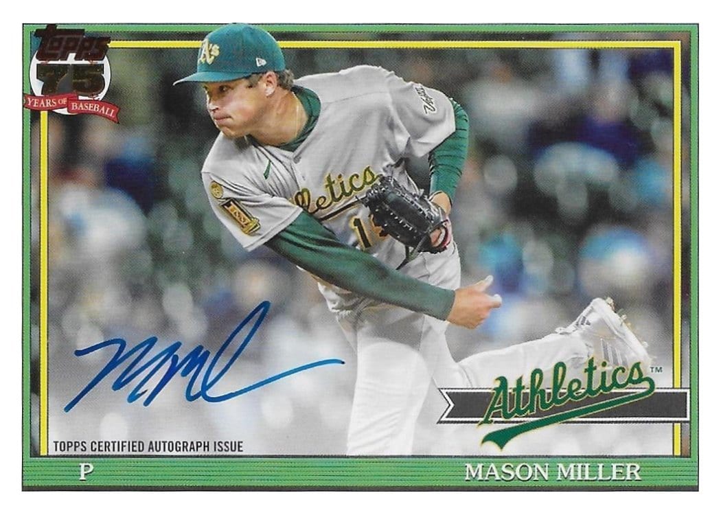 2026 Topps 1991 Topps Autographs Mason Miller #91A-MAS card