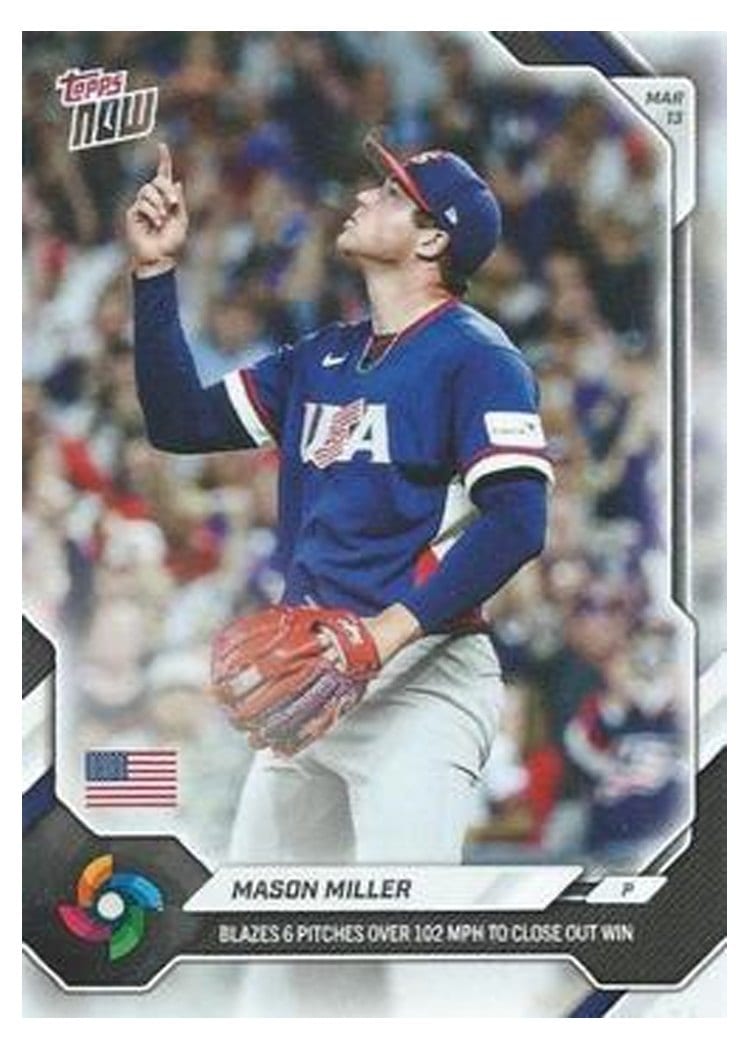 2026 Topps Now WBC Mason Miller #WB27 card