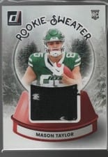 2025 Donruss Rookie Holiday Sweater Mason Taylor #SWE-MTR card