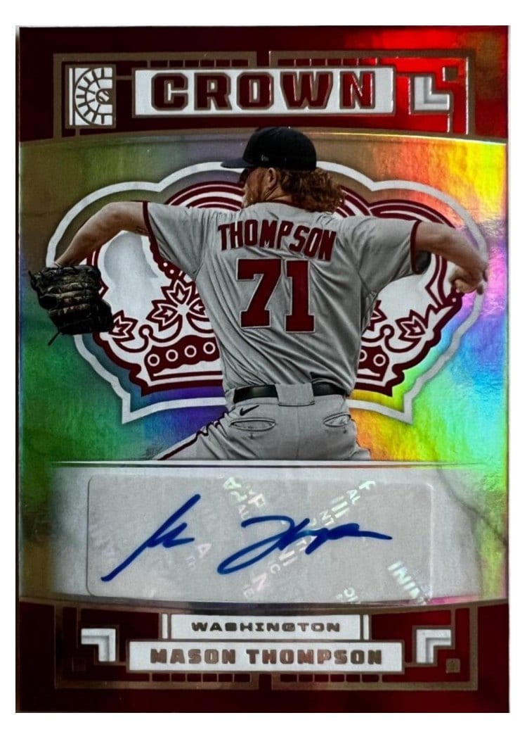 2022 Panini Capstone Crown Autographs Mason Thompson #C-MT card