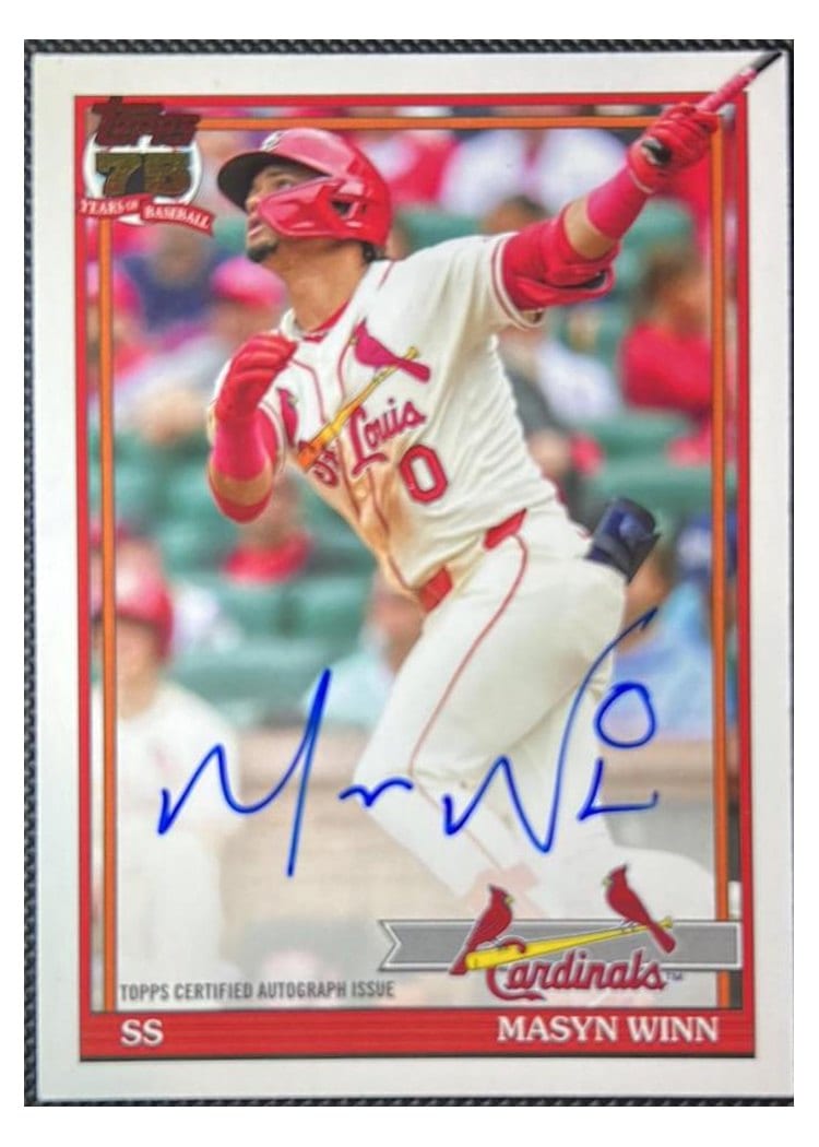 2026 Topps 1991 Topps Autographs Masyn Winn #91A-MWI card